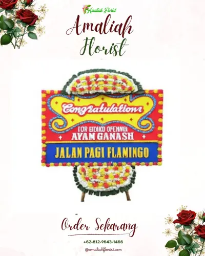 Bunga Papan Congratulation di Kedai Durian